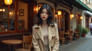 flux dev a stylish brunette woman with shoulderlength glossy d 0